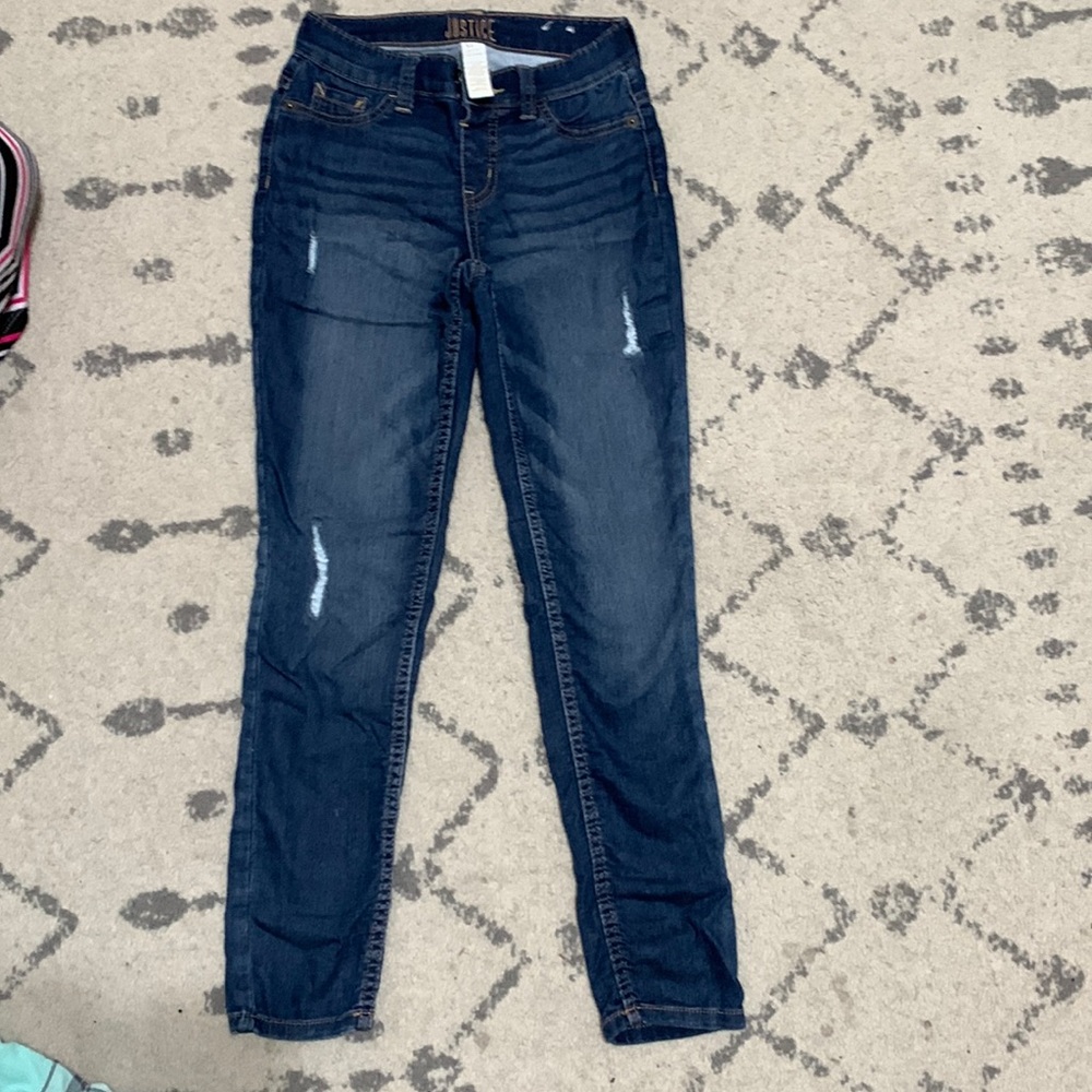 Girls size 12 distressed justice jeans